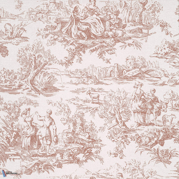 Lovers' Toile-behang-Tapete-Little Greene-Blush-Rol-0263LOBLUSH-Selected Wallpapers