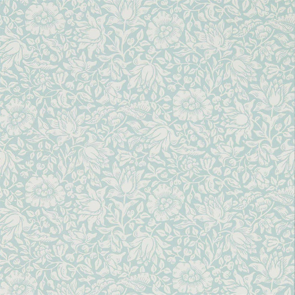 Mallow-behang-Tapete-Morris & Co-Chalk Duck Egg-Rol-216679-Selected Wallpapers