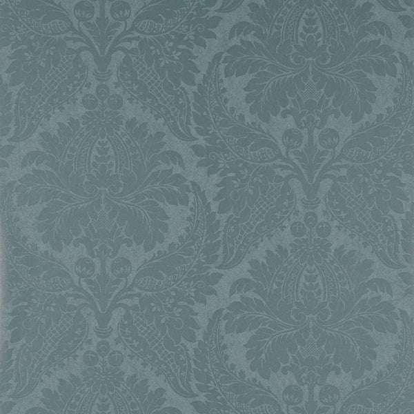 Malmaison Damask-behang-Tapete-Zoffany-Teal-Rol-311998-Selected Wallpapers