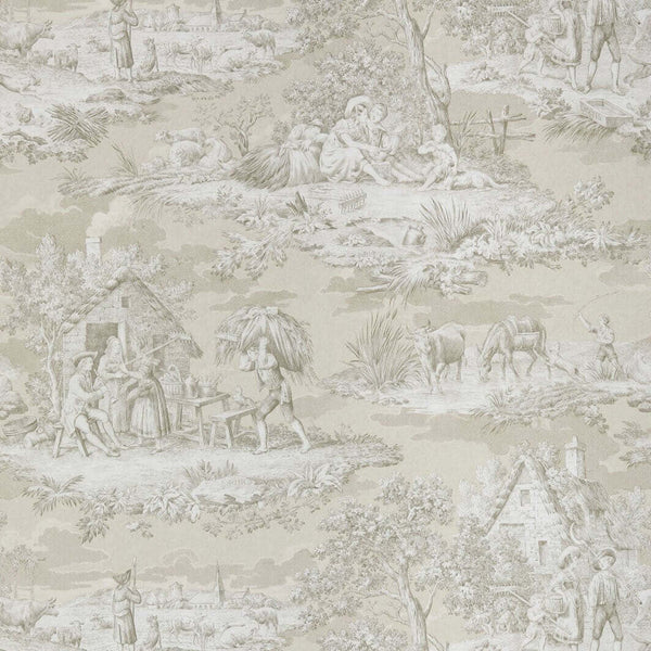 Matin Midi Soir-behang-Tapete-Braquenie-Beige-Rol-BP306001-Selected Wallpapers