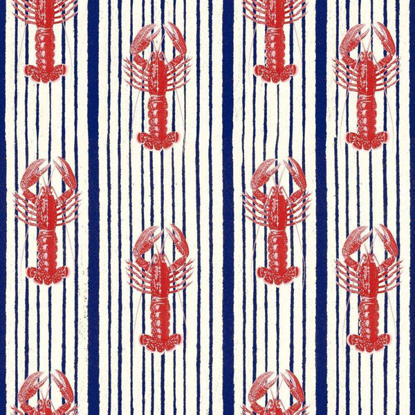 Mediterranean lobsters-behang-Tapete-Mind the Gap-White-Rol-WP30065-Selected Wallpapers