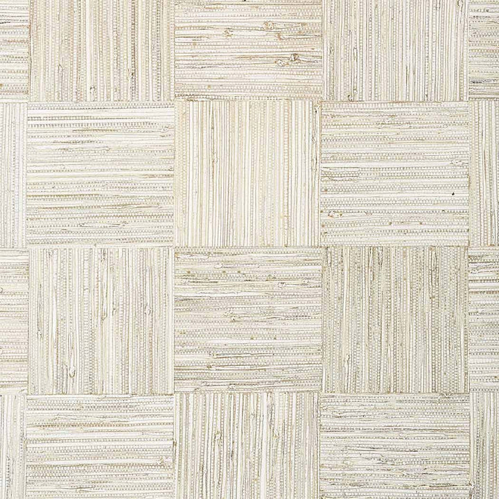 Mosaic Weave-Behang-Tapete-Thibaut-White-Rol-T24078-Selected Wallpapers