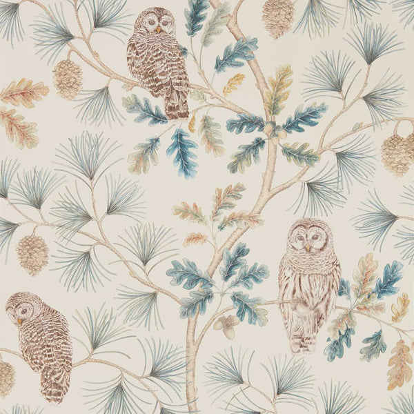 Owlswick-behang-Tapete-Sanderson-Teal-Rol-216595-Selected Wallpapers