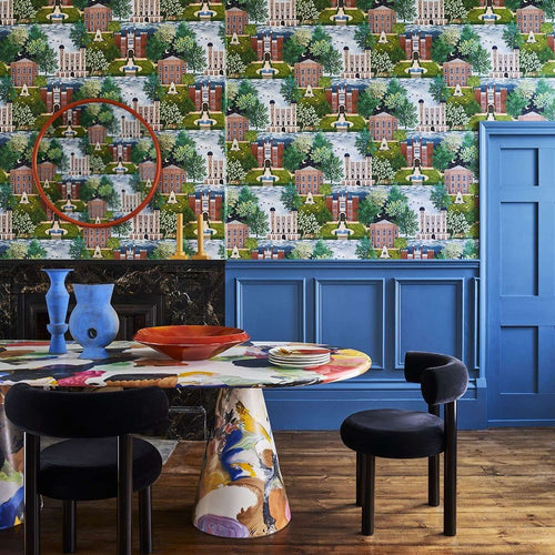 Amazzonia - Blu by the meter or by the roll Wallpaper