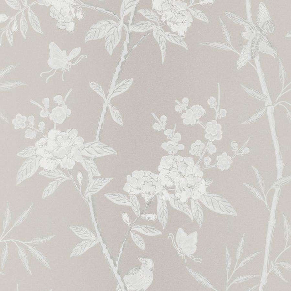 Peony & Blossom-behang-Tapete-GP&J Baker-Soft Grey-Rol-BW45066.7-Selected Wallpapers