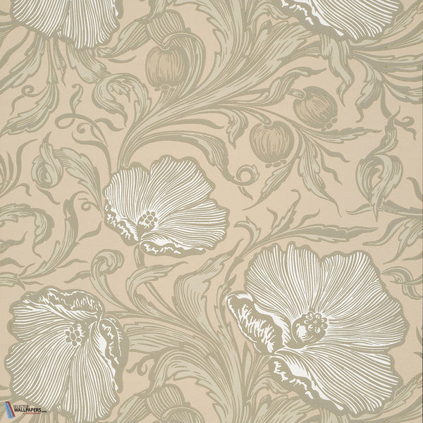 Poppy Trail-behang-Tapete-Little Greene-Portland Stone-Rol-0263PTPORTL-Selected Wallpapers