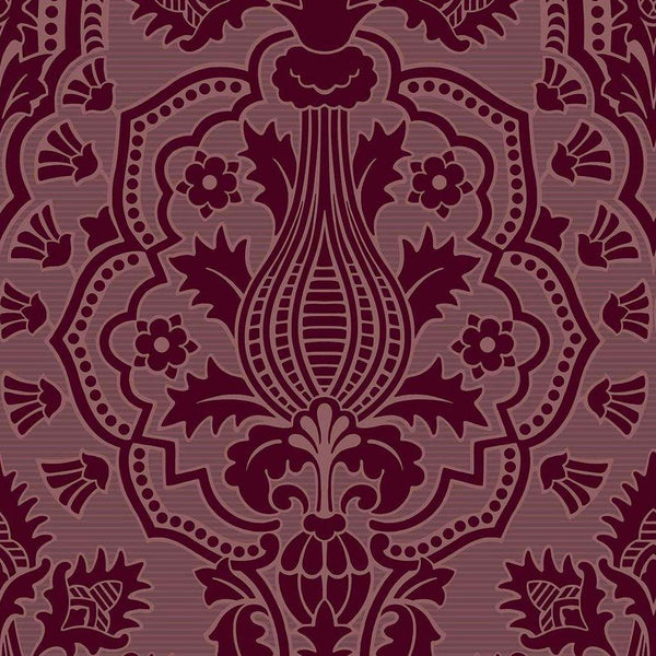 Pugin Palace Flock-behang-Tapete-Cole & Son-Claret-Rol-116/9034-Selected Wallpapers