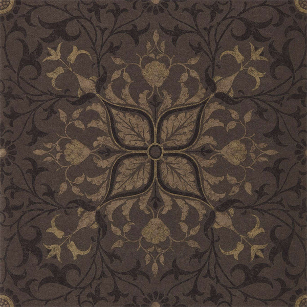 Pure Net Ceiling-behang-Tapete-Morris & Co-Charcoal/Gold-Rol-216036-Selected Wallpapers