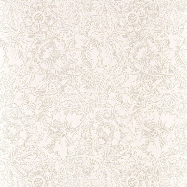 Pure Poppy-behang-Tapete-Morris & Co-Ecru/Stone-Rol-216034-Selected Wallpapers