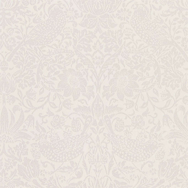 Pure Strawberry Thief-behang-Tapete-Morris & Co-Oyster/Chalk-Rol-216021-Selected Wallpapers