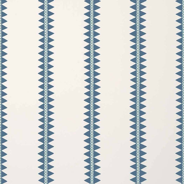 Reno Stripe-Behang-Tapete-Thibaut-Teal-Rol-T13243-Selected Wallpapers