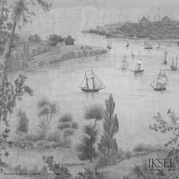 Romantic Bosphorus-Behang-Iksel-Grey Tones-225 cm-SC136_CS13-Selected Wallpapers