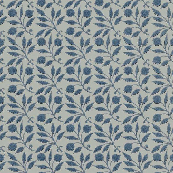 Rosehip-behang-Tapete-Morris & Co-Indigo-Rol-214711-Selected Wallpapers