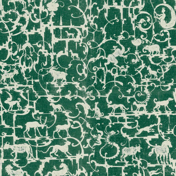 Royal Hunting-behang-Tapete-Mind the Gap-Green-300 cm (standaard)-WP20468-Selected Wallpapers