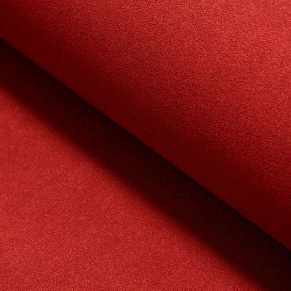 Suedine-Behang-Tapete-Dutch Walltextile Company-Cherry Red-Meter (M1)-DWC_suede_94-Selected Wallpapers