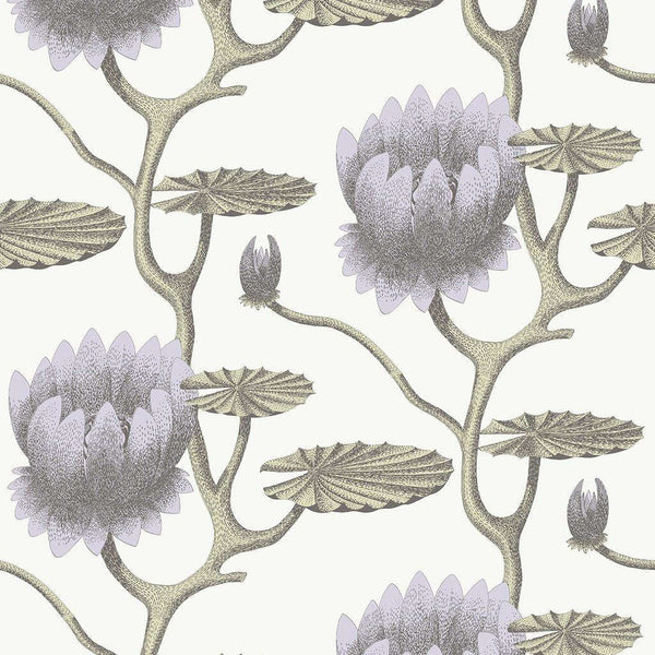 Summer Lily-behang-Tapete-Cole & Son-Soft Purple-Rol-95/4023-Selected Wallpapers