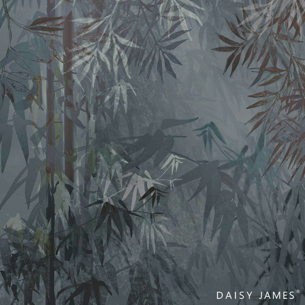 The Bamboo Blue-behang-Tapete-Daisy James-Blue-Vinyl-DJ277_Blue-Selected Wallpapers