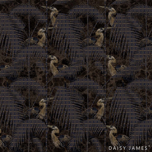 The Heron-behang-Tapete-Daisy James-Original-Vinyl-DJ83-Selected Wallpapers