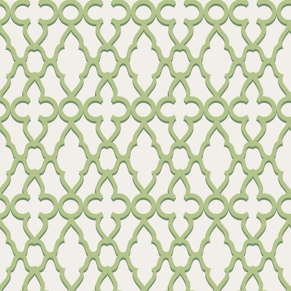 Treillage-behang-Tapete-Cole & Son-Leaf Green-Rol-116/6022-Selected Wallpapers