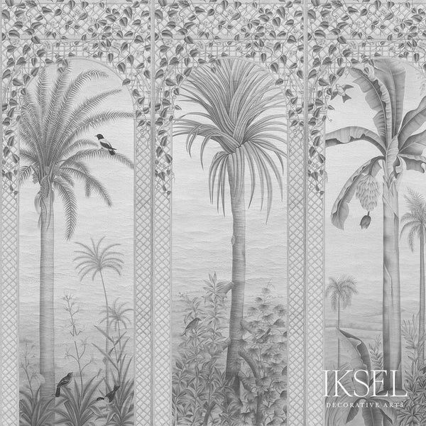 Trellis Exotica-Behang-Iksel-Grey Tones-225 cm-SC137_CS13-Selected Wallpapers