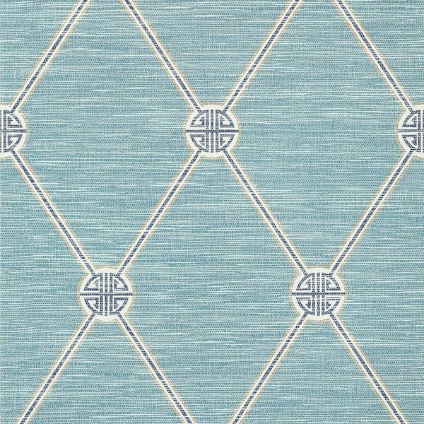 Turnberry Trellis-Behang-Tapete-Thibaut-Mineral-Rol-T13391-Selected Wallpapers