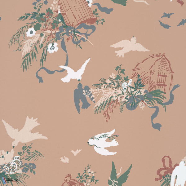 Volieres-behang-Tapete-Little Greene-Masquerade-Rol-0263VOMASQU-Selected Wallpapers