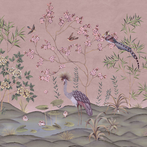 Waterfront-Behang-Tapete-Presence-Old Pink-Silk Vinyl-PS104/02-Selected Wallpapers