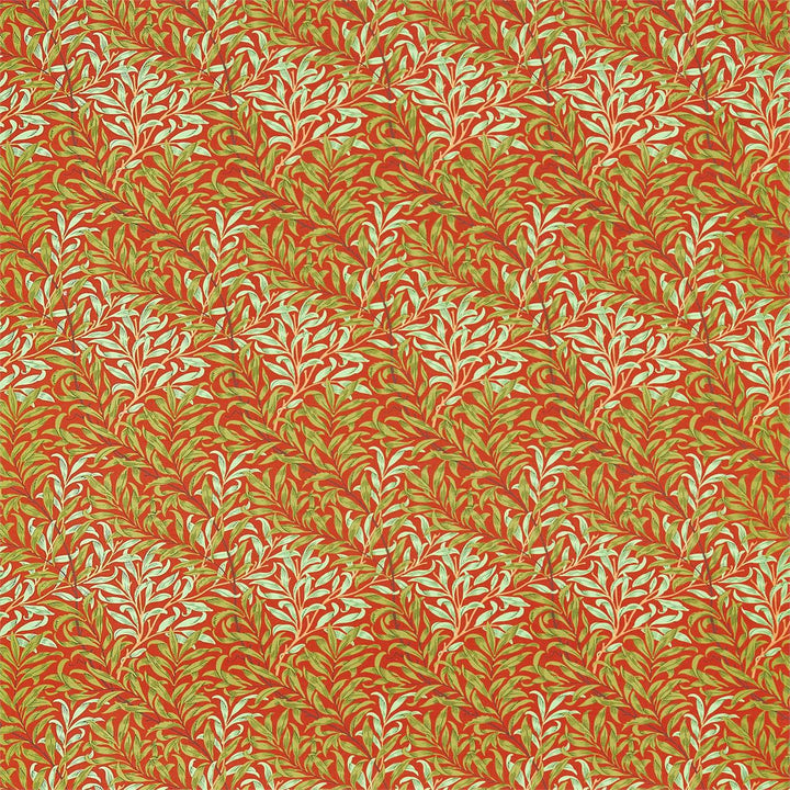 Willow Boughs stof-Fabric-Tapete-Morris & Co-Tomato/Olive-Meter (M1)-226843-Selected Wallpapers